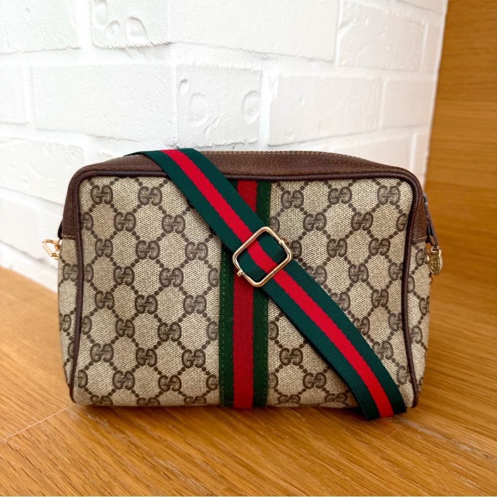 Gucci Authentic Vintage Ophidia Sherry Line  Clutch / Crossbody Bag